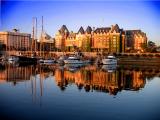 Victorias Empress Hotel  at dusk