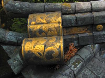 temple roof detail, nikko