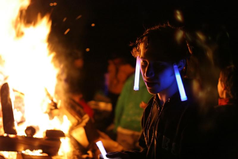 Standing outside the Fire