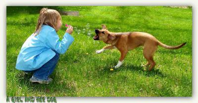 A Girl and her dog* by Billy Webb