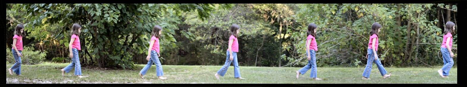 Alyssa walking *