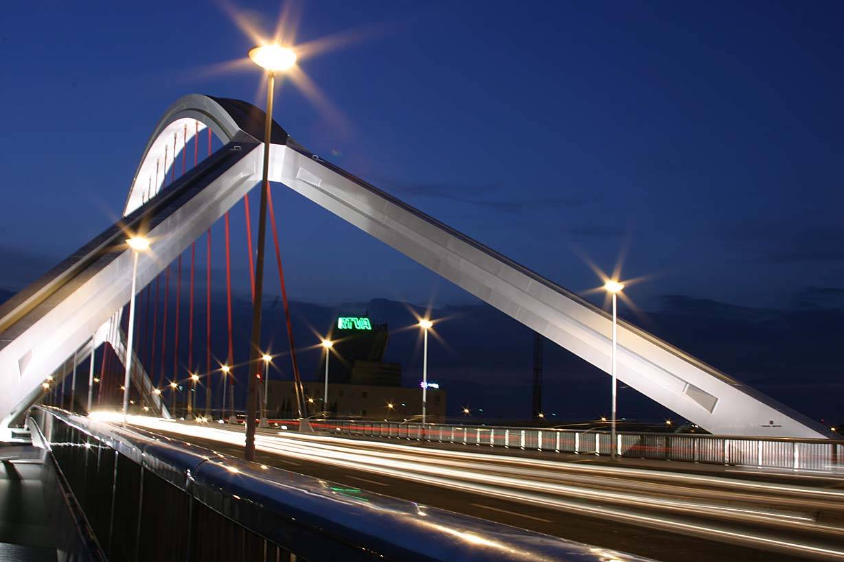 Crossing the bridge