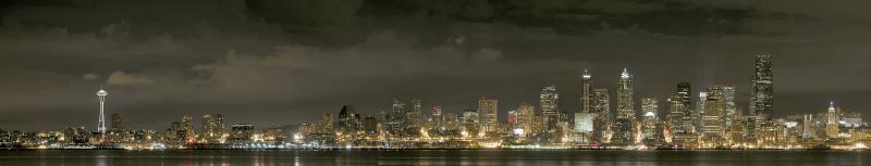 #3 Seattle from Alki Beach (6 original images)