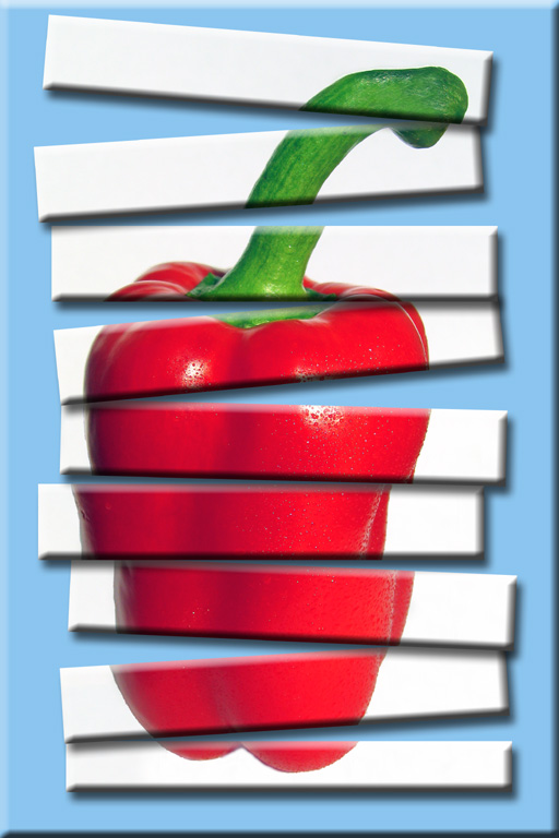 Sliced pepper (*)