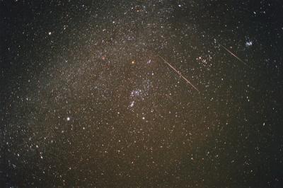 Attack ships on fire off the shoulder of Orion