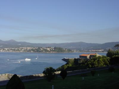 View from our room A Baiona Parador Gandolfo.