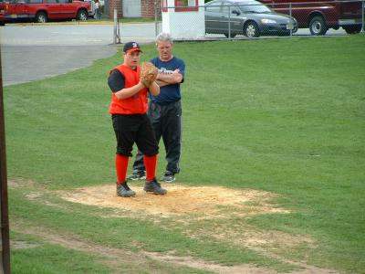Mikey, if you don't Pitch good today, you can't have a chicken parm sandwhich