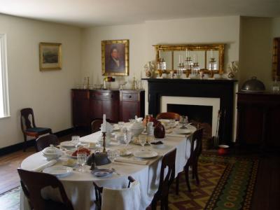 dining room in McLean house