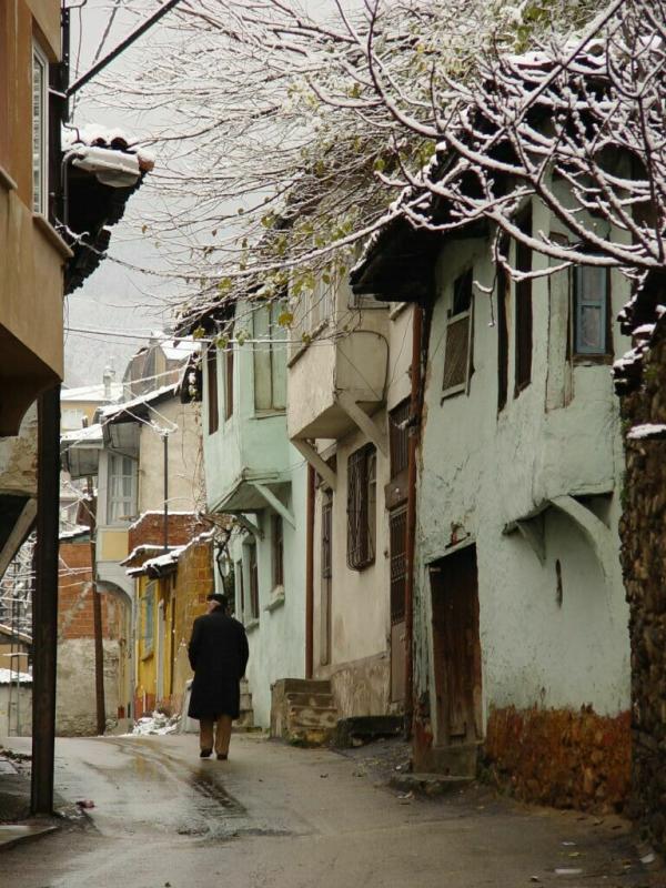 Bursa walk in snow