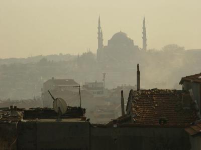 Istanbul from Selimiye Mosque 2003 12 11