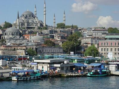 Istanbul view from Galata Bridge