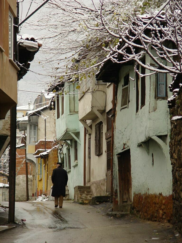 Bursa walk in snow
