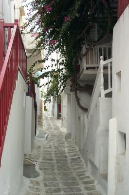 A street ? on the Island of Mykonos, Greece