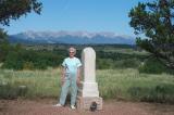 Mom at the Hillside Cemetery / The cemetery is not maintained and we make a yearly visit to clean up our part of the Cemetery