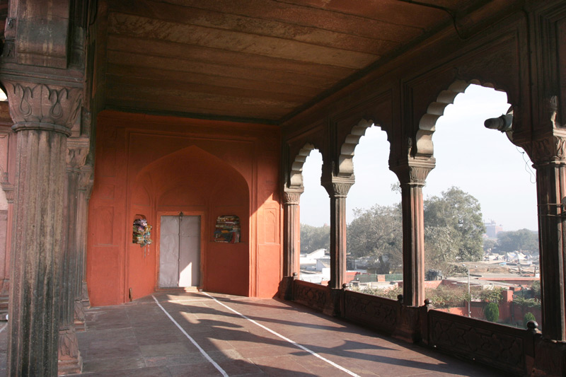 Delhi mosque: detail