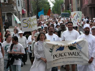 Interfaith Peace Walk for Jewish-Muslim Reconciliation, Philadelphia 2 May 2004