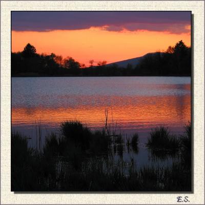 Lake Katzensee at Sunset