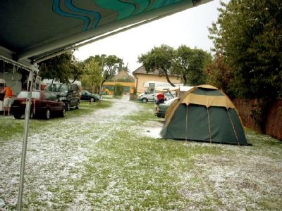 Hail storm.