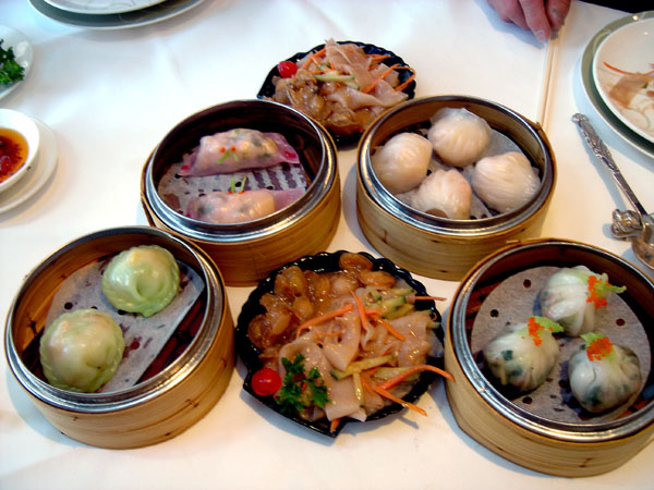 Just a sampling of the beautifully presented dim sum that we had there