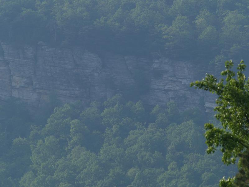 Closeup of the ridge