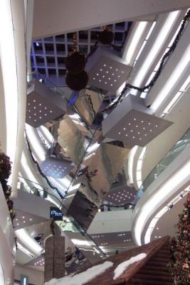 Inside a mall