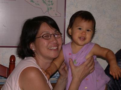 With mommy