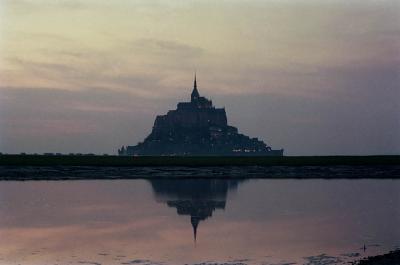 Mont St. Michel at Sunset [35mm]