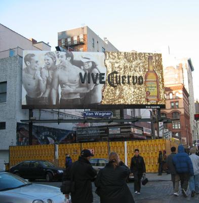 Vive Cuervo Billboard at Lafayette &  Bond Street.