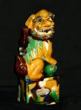 Ceramic Chinese Foo Dog, 10 inches high