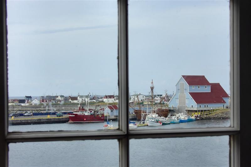 View out the window of the Bonavista Museum