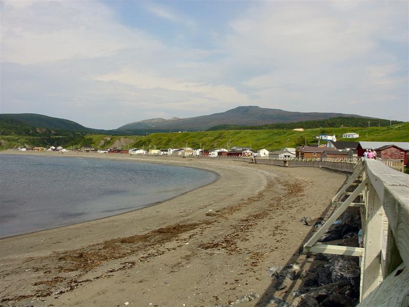 The beachfront at Trout River