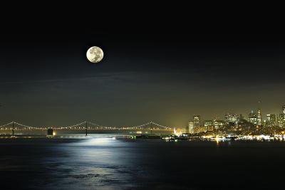 SF moonrise, with a little help from Julio & Photoshop