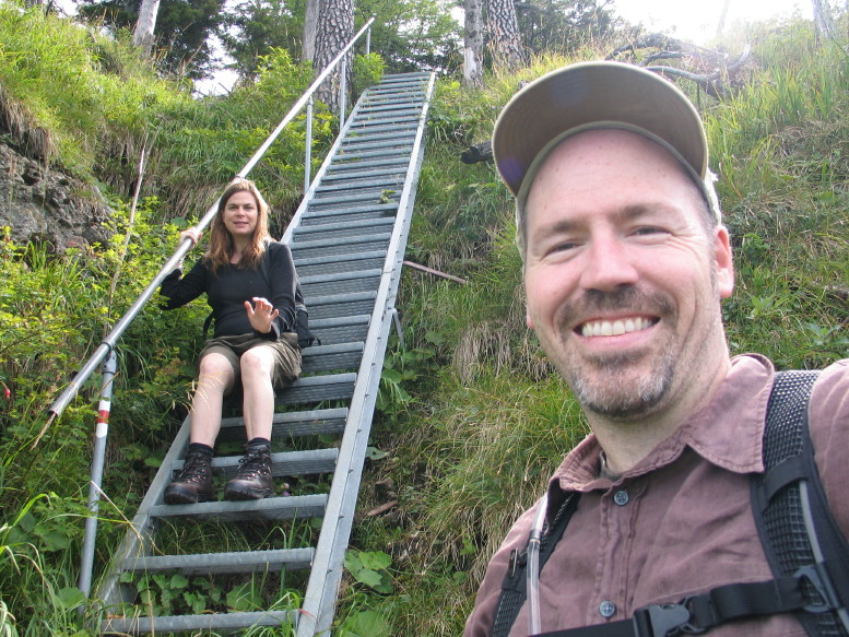 We decide to walk down... took longer than expected