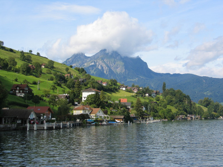 Burgen Stock, with Pilatus in the background