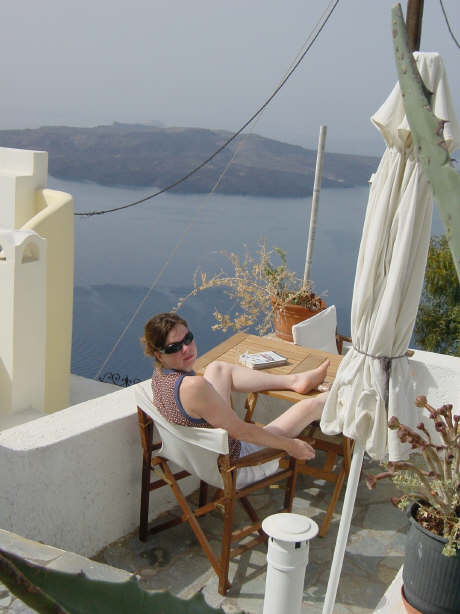 The view from our villa