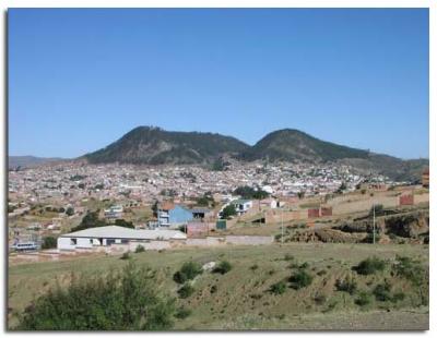 Here's another view of Sucre. This is from the road going to the airport.
