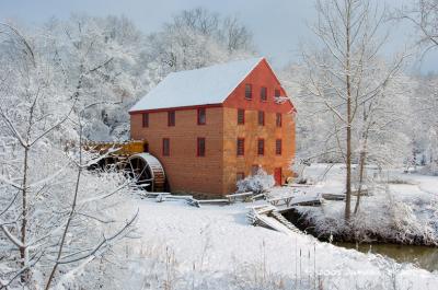 Winter Morning at Colvin Mill