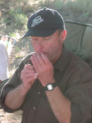 Wayne lighting up