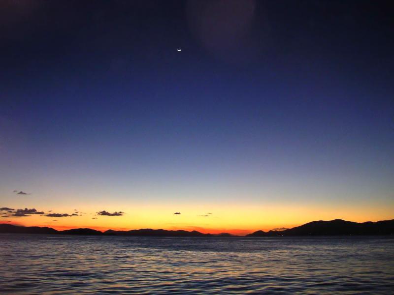 Sunset from Cooper Island