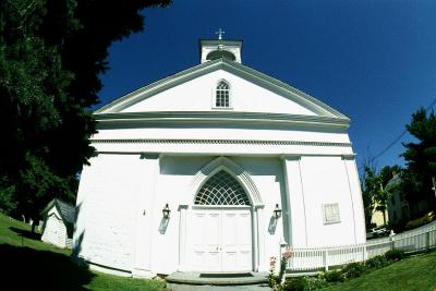 Oldwick NJ. Fisheye View of Church