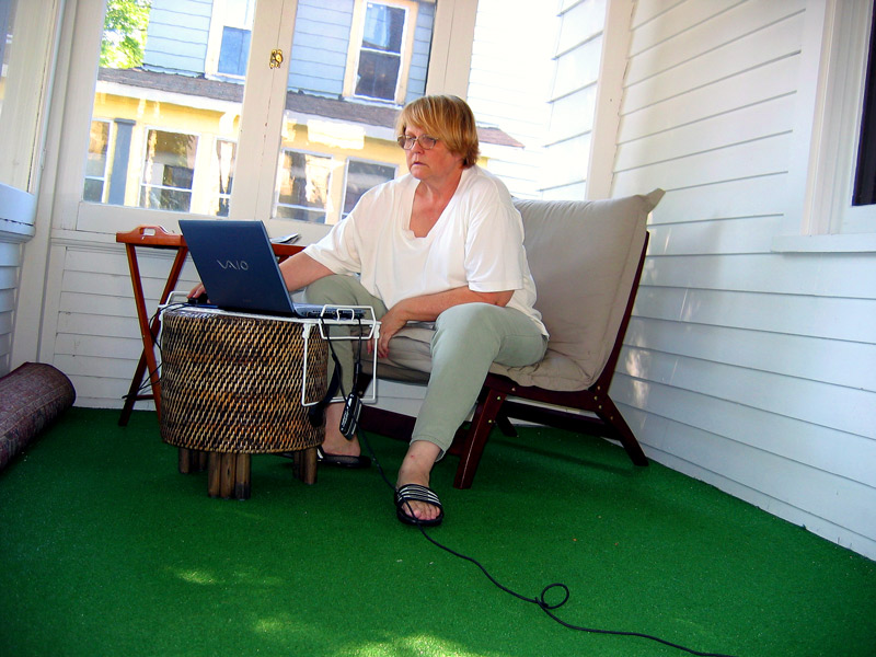 front porch self portrait