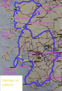 Bike tour of West Coast Scotland 2004 (click photo to enter)
