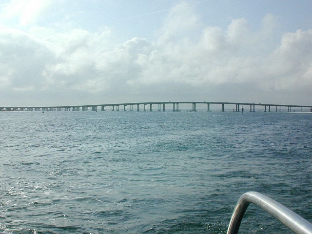 Destin bridge from Schooner