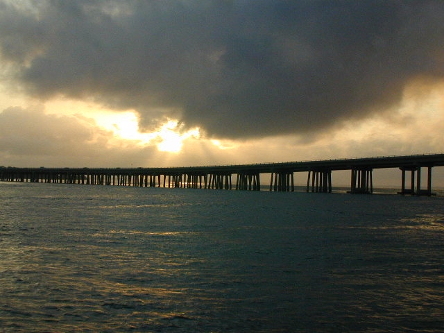 Sunset over Destin Bridge