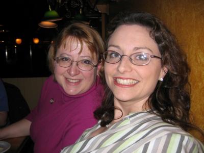 Irene & Pamela at pre-show dinner