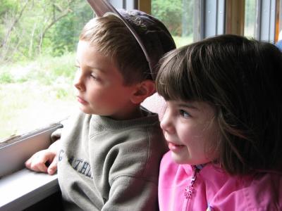 Old friends on the train