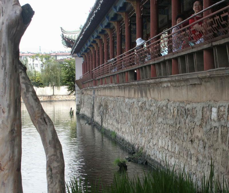 From the bridge to the pavilion