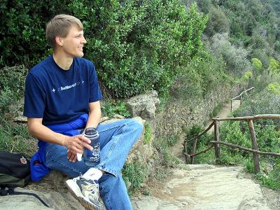 Matt on the pathway