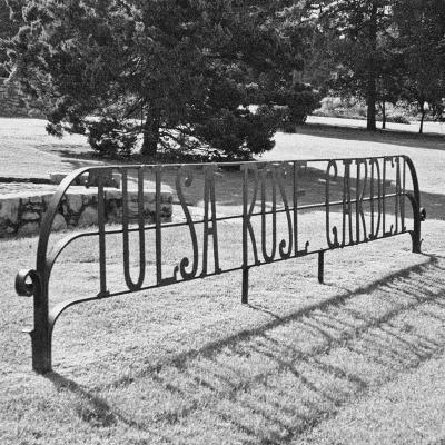 Tulsa Rose Garden Sign - Square