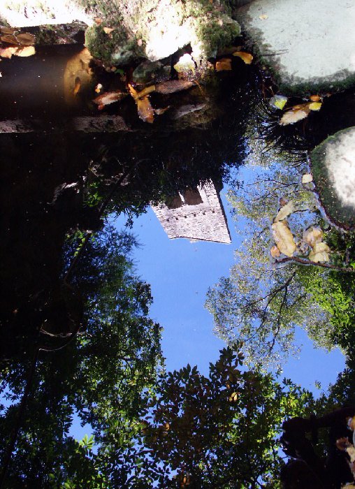 reflection on cascade lake